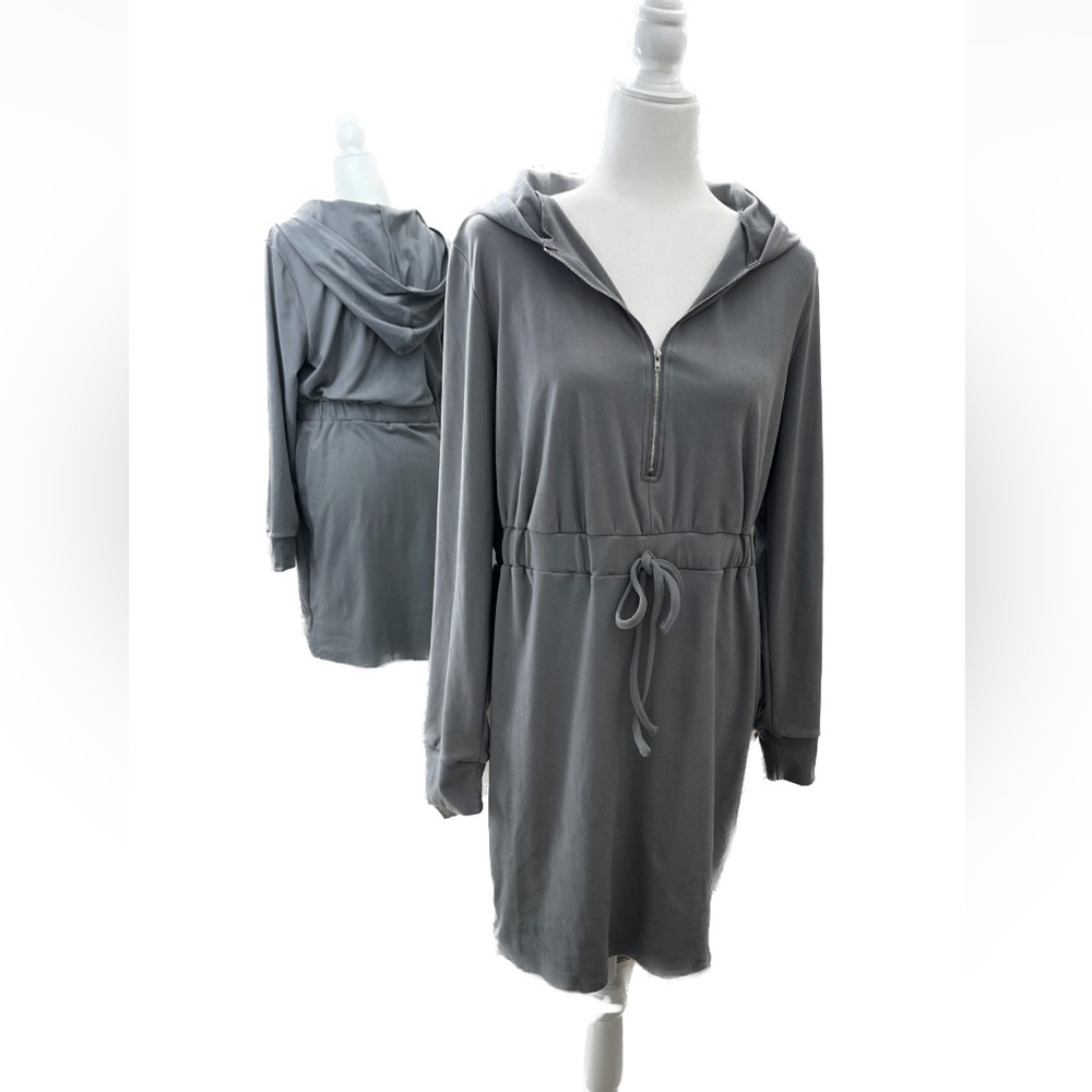 *So Versatile! Classy Hoodie Ultra-light Sweatshirt Dress/Romper - Tunic Style